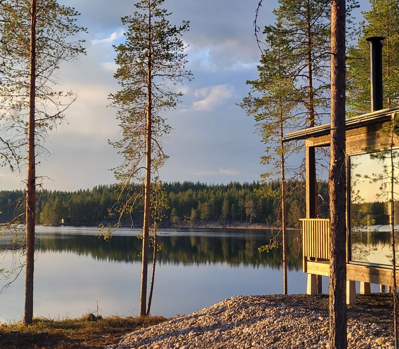 Rantahuvila auringonlasku
