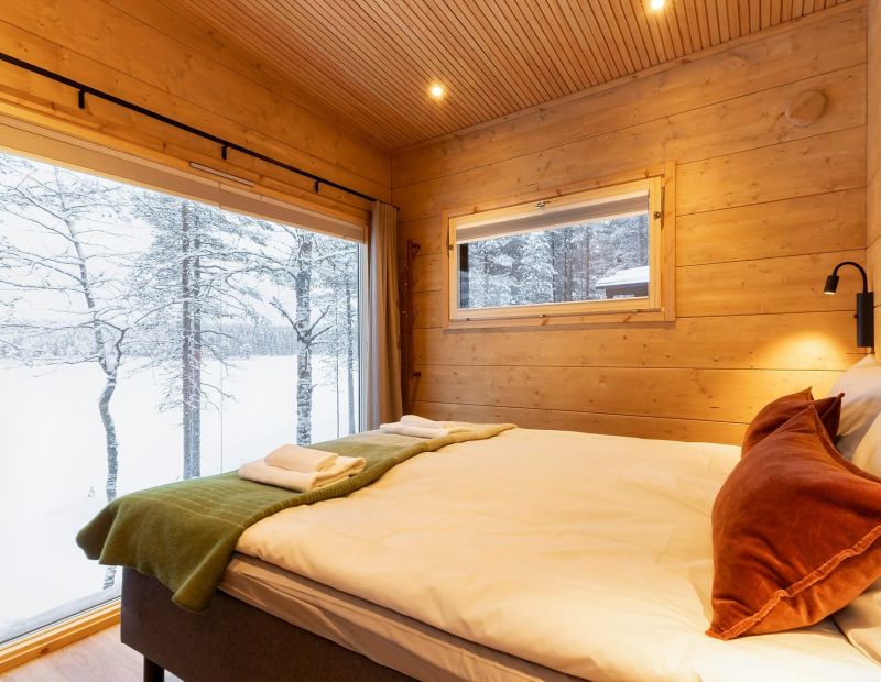 Pieni Rantahuvila makuuhuone