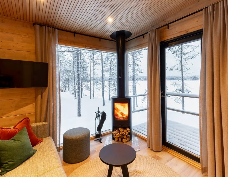 Pieni Rantahuvila olohuone